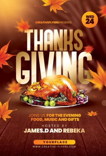 Thanksgiving Flyer Invitation
