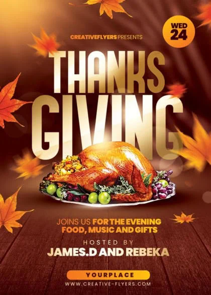 Thanksgiving Flyer Invitation