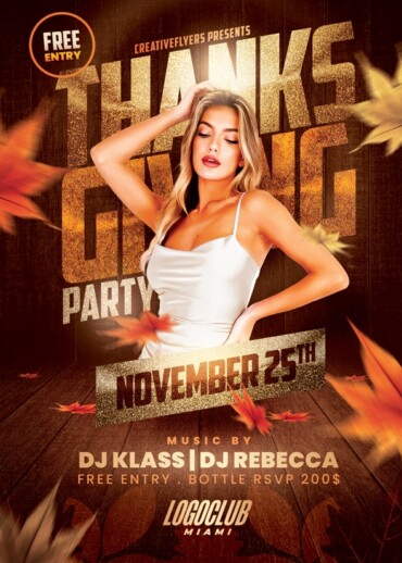 Thanksgiving Party Flyer