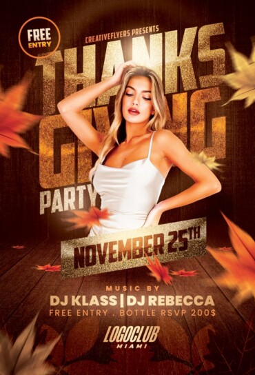 Thanksgiving Party Flyer