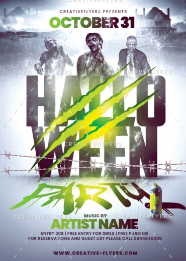 Zombie Flyer Template
