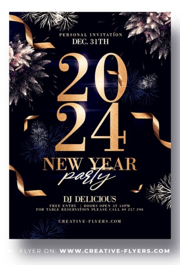 New Year's Eve Flyer PSD