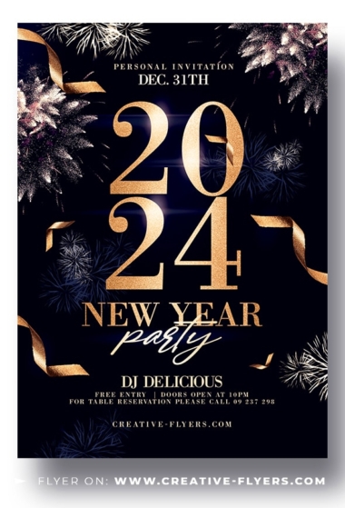 New Year's Eve Flyer PSD