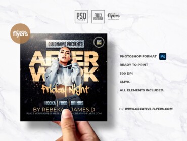 Party flyer template (4) Party flyer for Bar and Nightclub