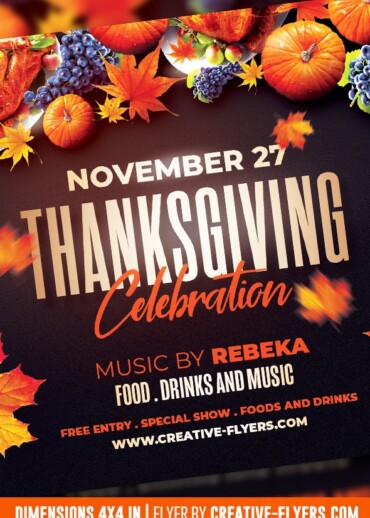 Thanksgiving Flyer PSD