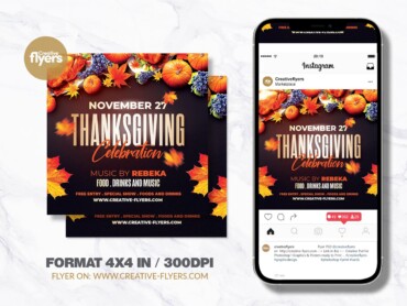 Thanksgiving-Flyer-PSD (4) Thanksgiving Flyer PSD