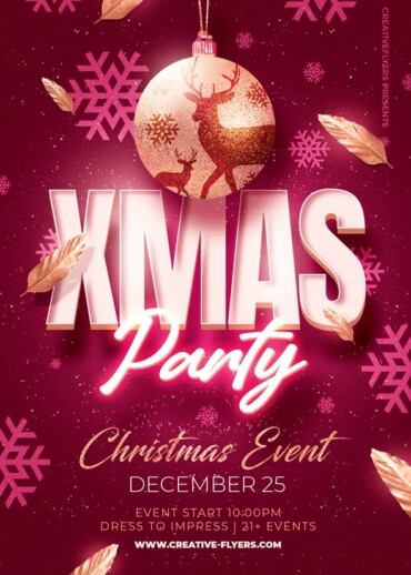 Photoshop Flyer for Christmas Event