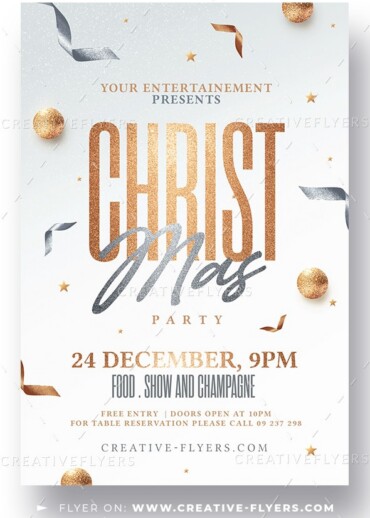 Red and White christmas Invites