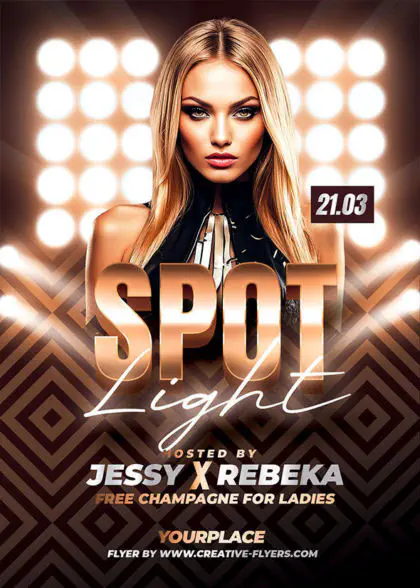 Fashion Gala Flyer Template for Photoshop