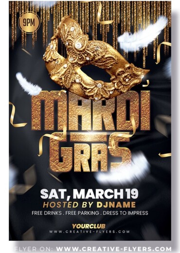 Mardi Gras Flyer Design