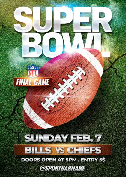 NFL Super Bowl Flyer