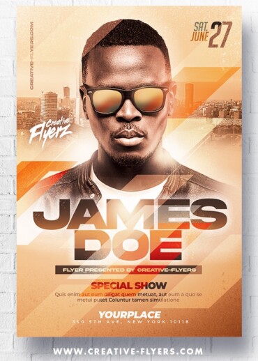 Artist Nightclub DJ Flyer