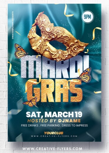 Mardi Gras Flyer Design