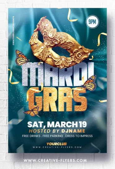 Mardi Gras Flyer Design