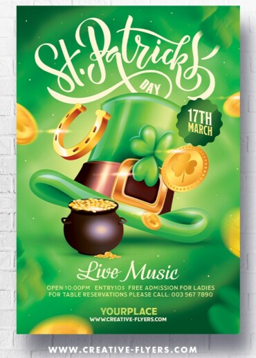St Patrick's Day Flyer PSD