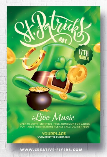 St Patrick's Day Flyer PSD
