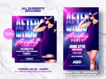 After Work Party Flyer Design (2) After Work Party Flyer Design