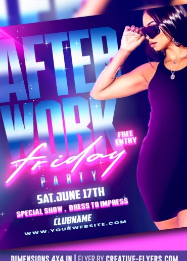 After Work Party Flyer Design