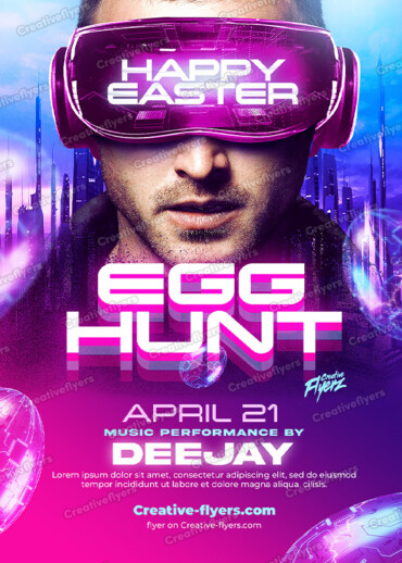 Easter Party flyer