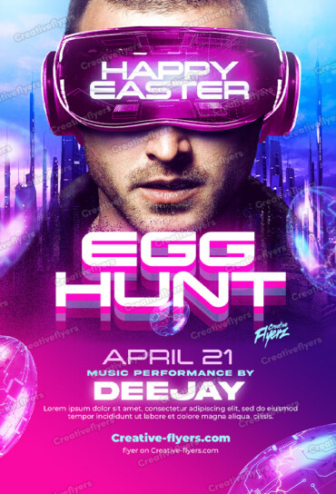 Easter Party flyer