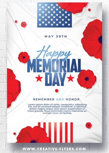 Happy Memorial Day Flyer