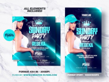 Sunday Club Party Flyer (3) Club Party Flyer