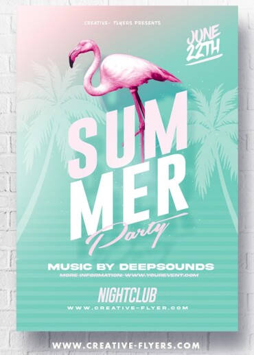 Summer Party Flyer Design