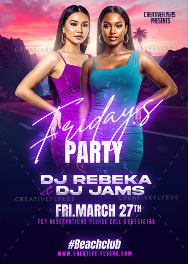 Glamorous Summert Flyer Design