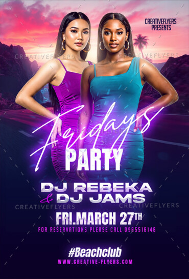 Glamorous Summert Flyer Design