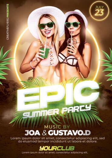 Epic Summer Flyer PSD