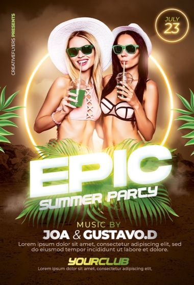 Epic Summer Flyer PSD