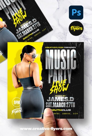 Photoshop Club Party Flyer