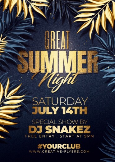 Tropical Summer Flyer Design