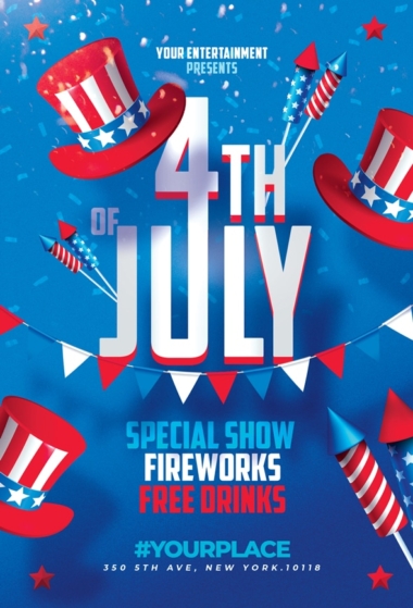 4th July Flyer Template to Download