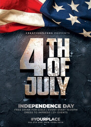4th of July Flyer Template