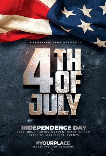 4th of July Flyer Template