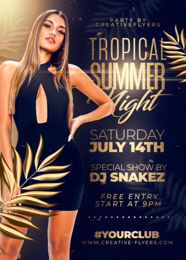 Elegant summer flyer