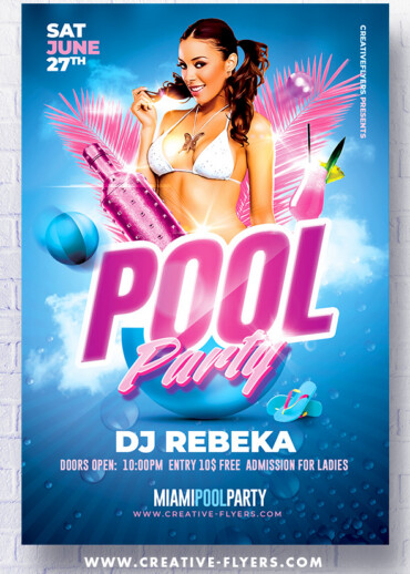 Pool Party flyer