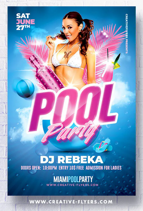 Pool Party flyer