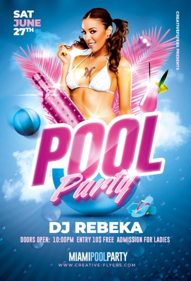 Pool Party Design for Photoshop