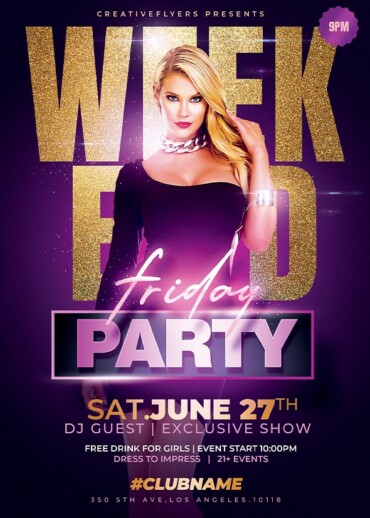 Week End Party Flyer
