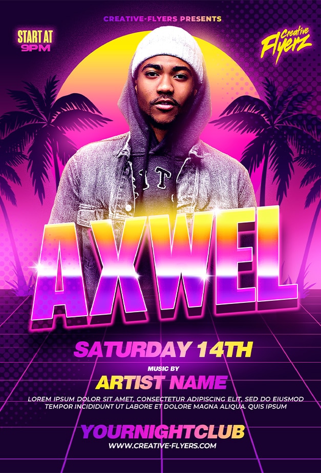 Dj party Flyer for this Summer