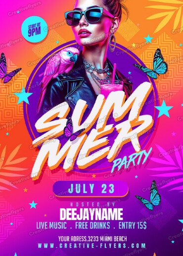 Summer Parties Flyer