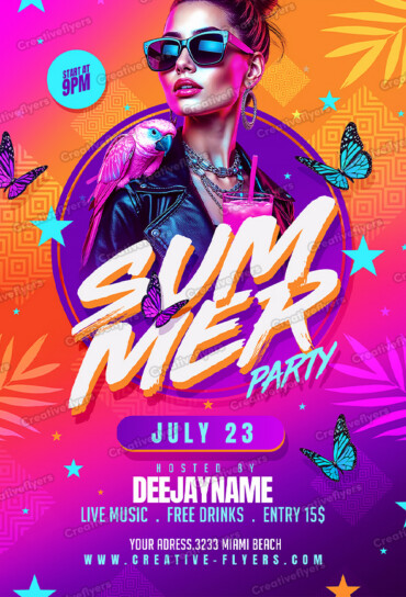 Summer Parties Flyer