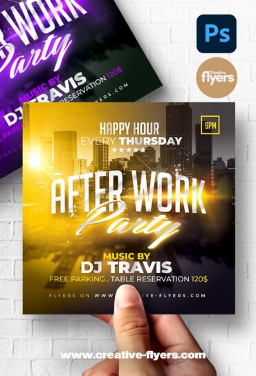 After Work Flyer Template