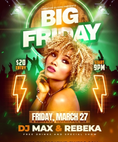 Big Friday Party Flyer PSD