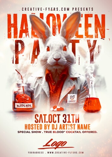 Halloween Party Poster Template