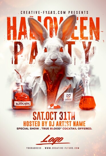 Halloween Party Poster Template