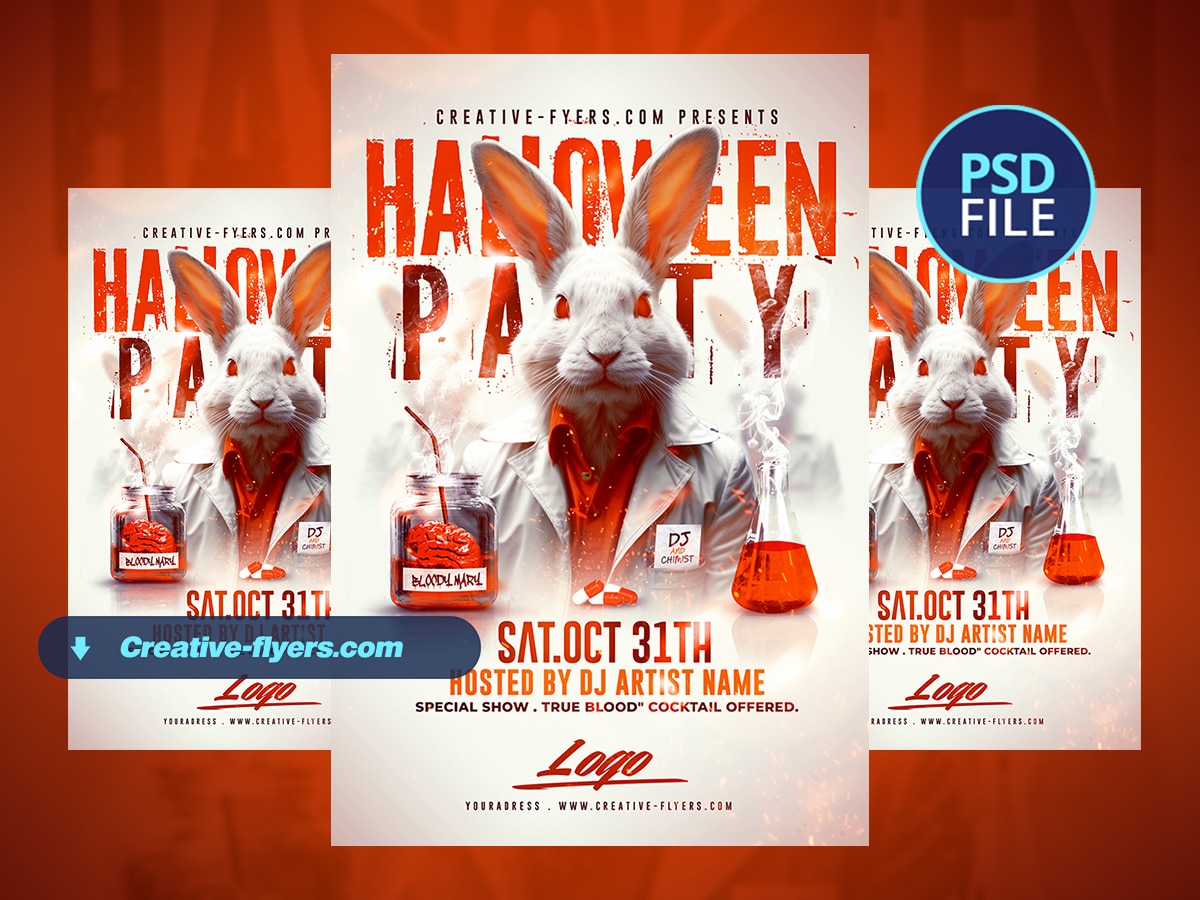Halloween Party Flyer Halloween Party Poster Template