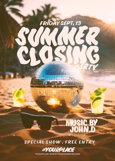 Summer Closing Party Flyer